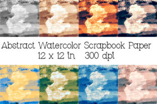 Abstract Watercolor Scrapbook Paper: A Unique Background for Creative Branding