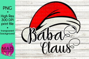 Baba Claus - Watercolor Santa Hat