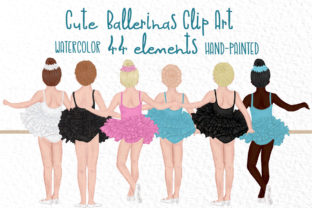 Ballet Dancers Clipart: A Versatile Illustration for Crafters