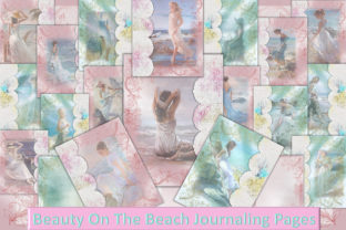 Beauty on the Beach Backgrounds: A Versatile Illustration for Handmade Projects