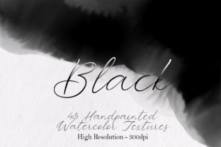 Black - 45 Watercolor Textures