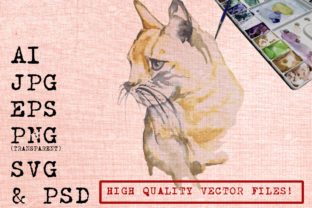 Blue Eyes Cat Illustrations for Creative Design Projects