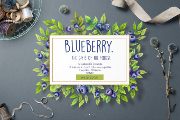 Blueberry the Gifts of the Forest: A Versatile Illustration for Digital Sellers