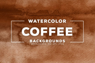 Coffee Watercolor Backgrounds
