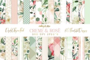 Creme Rose Digital Papers: A Versatile Graphic Design Asset for Crafters