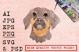 Cute Dachshund Dog: A Playful Graphic Design Asset for Editorial and Web Use