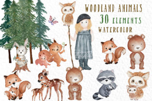Forest Friends Cute Woodland Animals: A Versatile Illustration for Branding