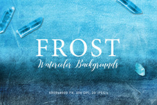Frost Watercolor Backgrounds 2