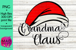 Grandma Claus - Watercolor Santa Hat: Crafts in Creative Design