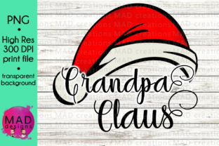 Grandpa Claus - Watercolor Santa Hat