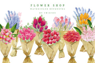 Hand Painted Flowers Illustrations for Real Crafting Projects