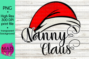 Nanny Claus - Watercolor Santa Hat Crafts