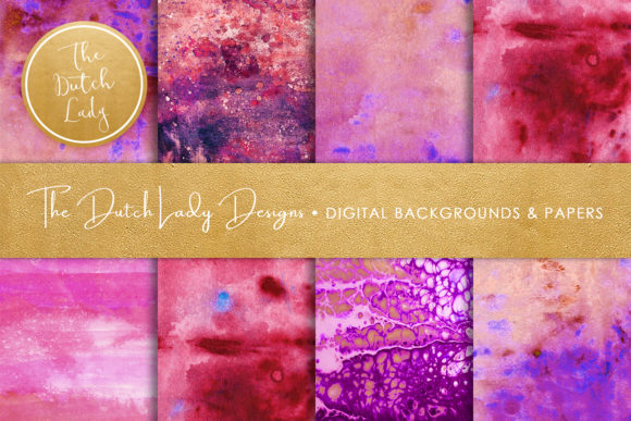 Purple Watercolor Splotch Scrapbook Papers Review