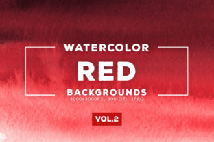 Red Watercolor Backgrounds 2 for Crafting