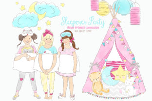 Slumber Sleepover Pajama Party Illustrations for Crafters