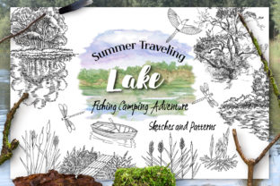 Summer on the Lake Illustrations: A Fresh Design Asset for Local Business Branding
