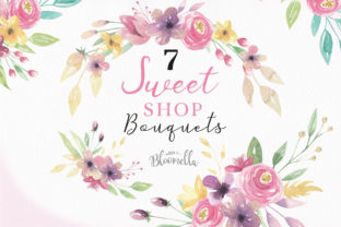 Sweet Shop Bouquets Flowers Floral Set: A Versatile Illustration for Creative Projects