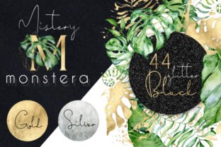Tropical Frames Gold, Silver Black: A Versatile Illustration for Digital Sellers