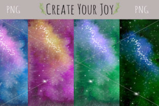 Watercolor Galaxy Background and Backgrounds