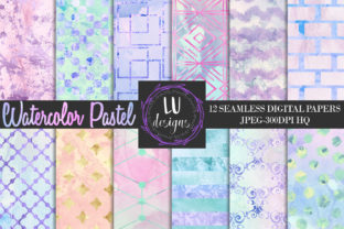 Watercolor Pastel Digital Papers Texture: A Versatile Background for Crafters