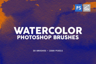 Watercolor Photoshop Stamp Brushes for Branding and Packaging