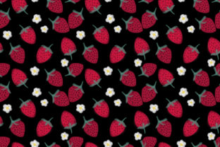 Watercolor Strawberry Seamless Pattern